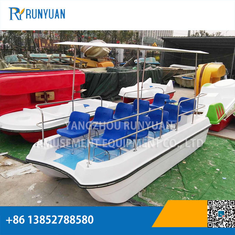 Self draining electric boat